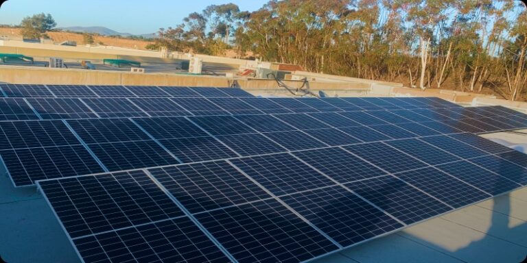 Commercial solar panels installed by Cyberdyne Solar.